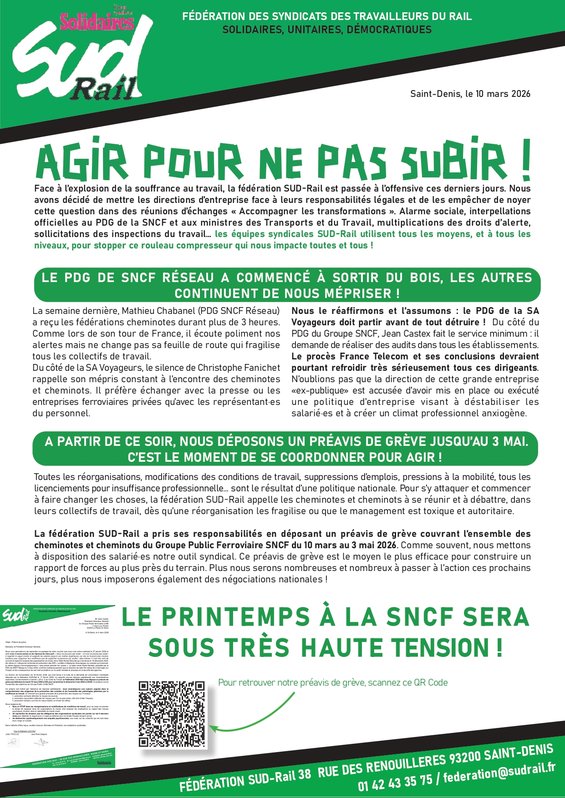 2026 - 03 - 10 - Agir pour ne plus subir