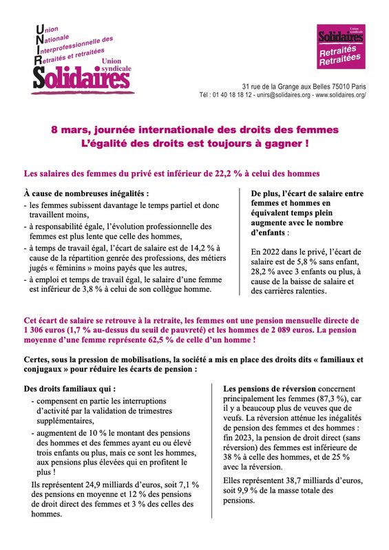 8 mars tract Unirs 1