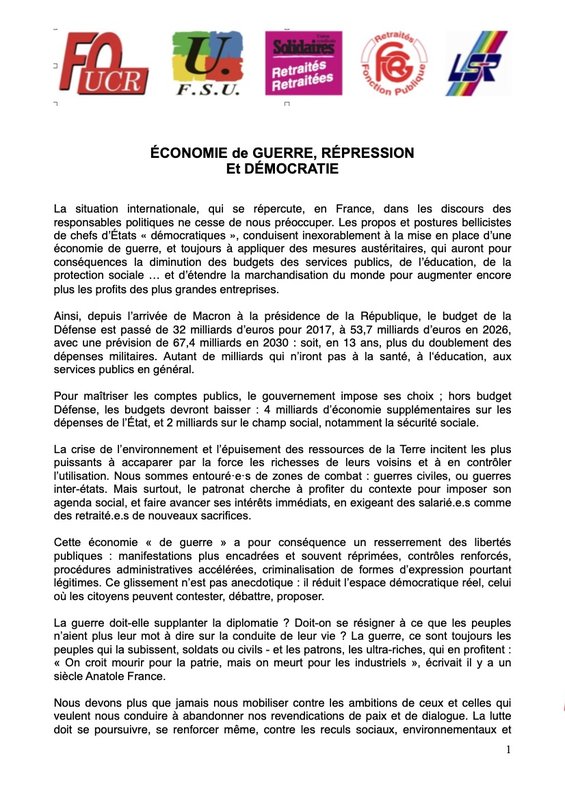 GUERRE, RÉPRESSION et DÉMOCRATIE 1